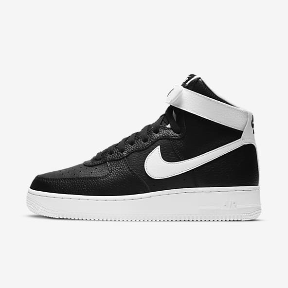 Nike air force one black high top clearance